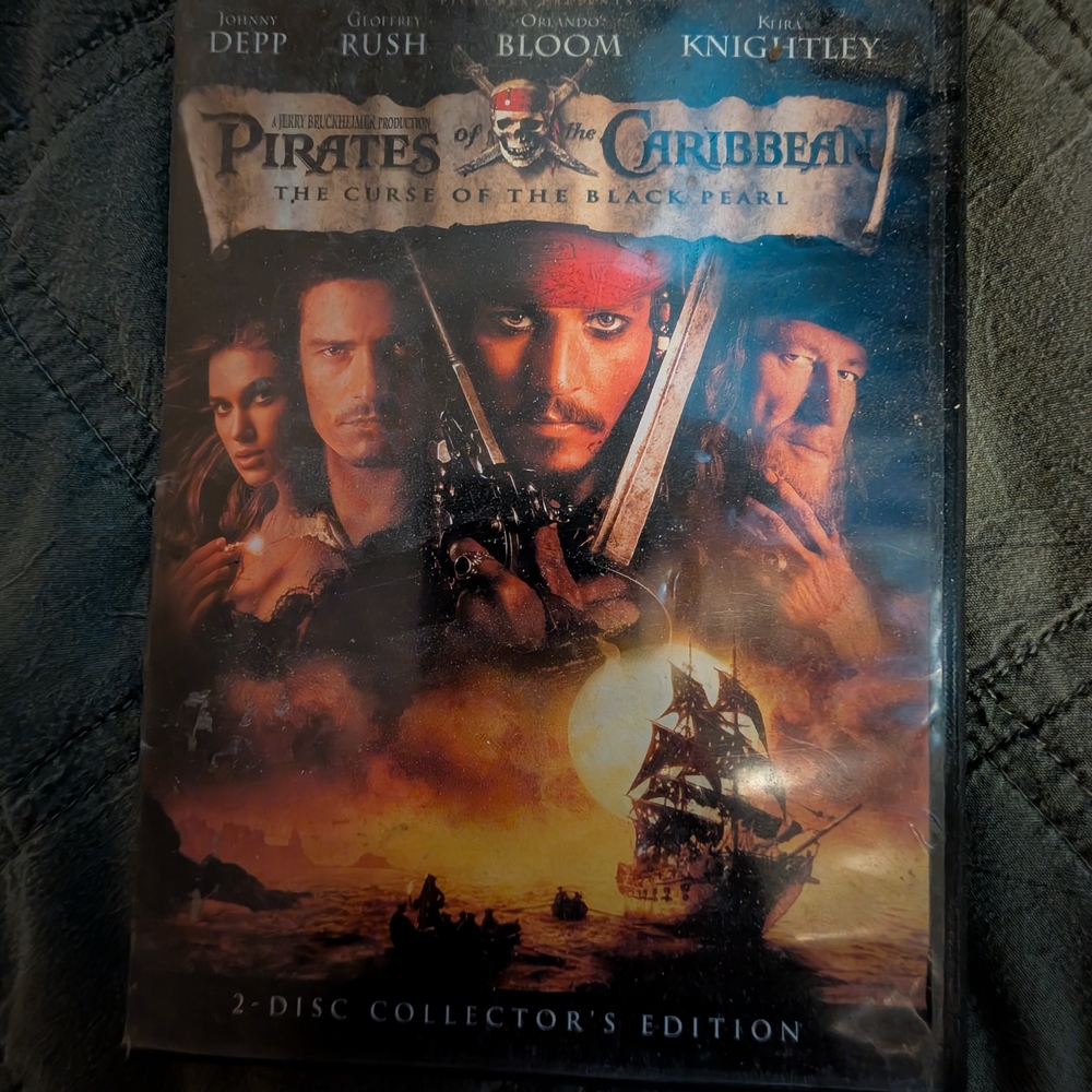 Disney Pirates of the Caribbean DVD - Black and Orange